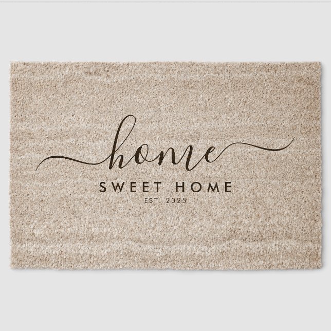 Realtor Client Gift Idea - Modern Fiber Doormat (Front)