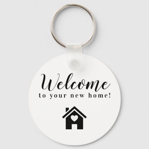 Realtor Closing Gift Welcome to your New Home  Keychain