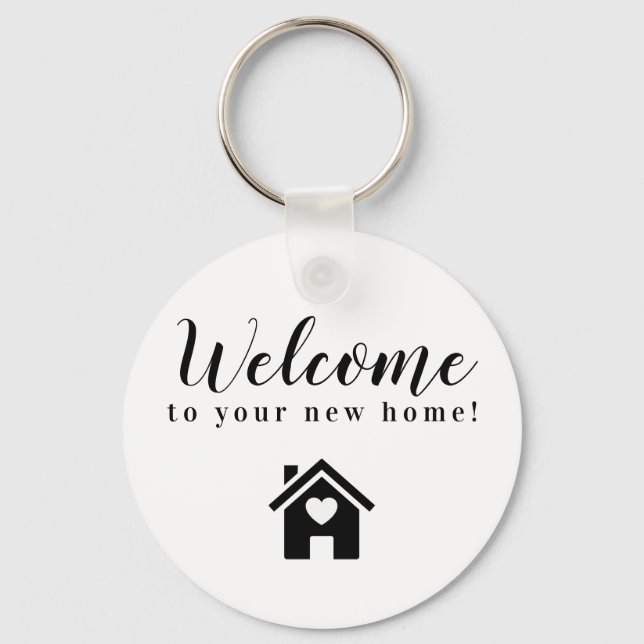 Realtor Closing Gift Welcome to your New Home  Keychain (Front)