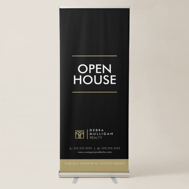 Realtor Custom Logo Roll-Up Retractable Banner (Front)