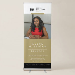 Realtor Custom Logo Roll-Up Retractable Banner