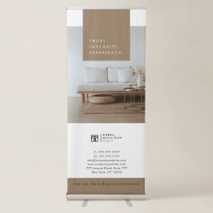 Realtor Custom Logo Roll-Up Retractable Banner