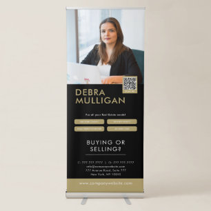 Realtor Custom Logo Roll-Up Retractable Banner