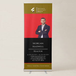 Realtor Custom Logo Roll-Up Retractable Banner