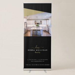 Realtor Custom Logo Vertical Retractable Banner