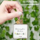 Realtor Cute New Home  Keychain<br><div class="desc">Attach this cute keychain to the keys of a your new homeowners before you present them their keys to make their house buying experiences that much more special!</div>