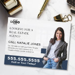 Realtor Farming Mailer Real Estate Marketing Logo Postcard<br><div class="desc">Strengthen your presence in the community with this customizable real estate postcard, perfect for connecting with potential home sellers and showcasing your expertise. Featuring space to upload your logo and include a professional photo, this sleek design adds a personal and polished touch to your marketing strategy. Ideal for real estate...</div>