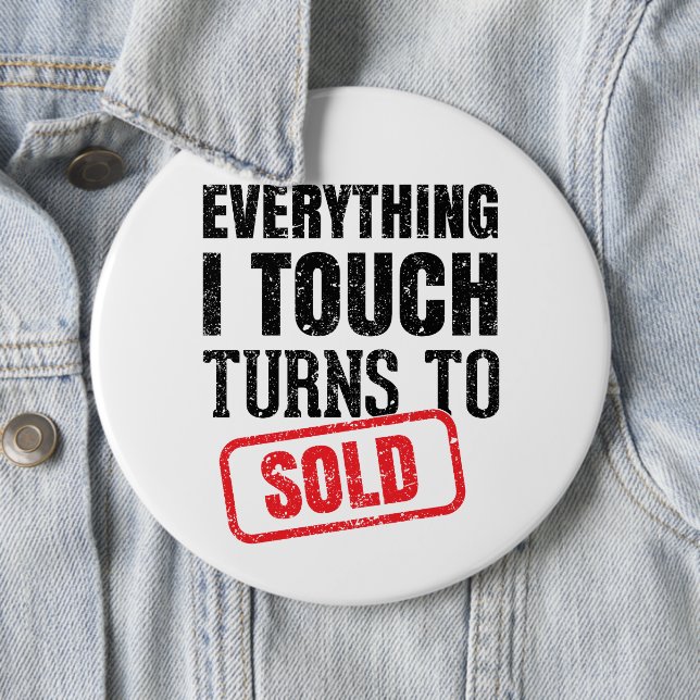 Realtor Funny  Mug Business Card Button (In Situ)