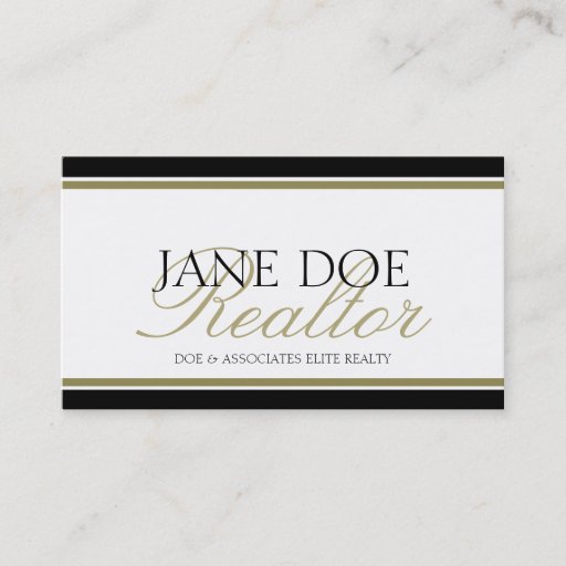 Customizable Realtor Gold Script - Available Letterhead - Business Card