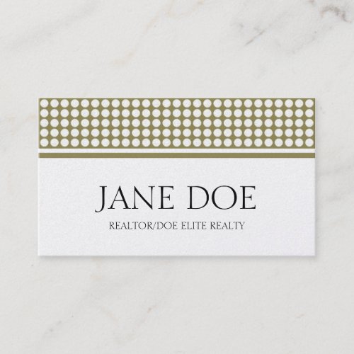 Realtor Golden Dot Design Business Card