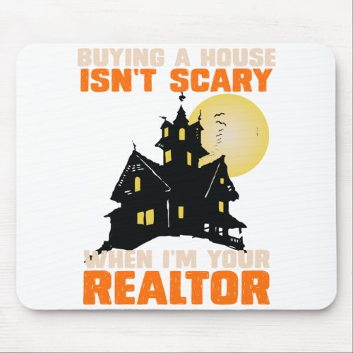 Realtor Halloween Real Estate Agent  Broker Funny Mouse Pad