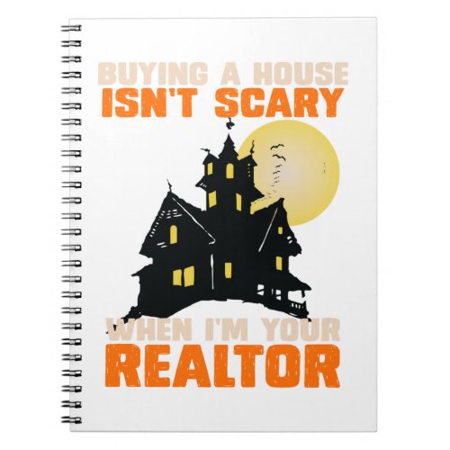 Realtor Halloween Real Estate Agent  Broker Funny Notebook