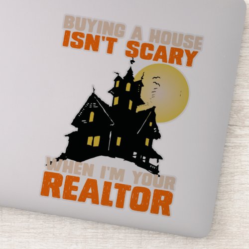 Realtor Halloween Real Estate Agent  Broker Funny Sticker