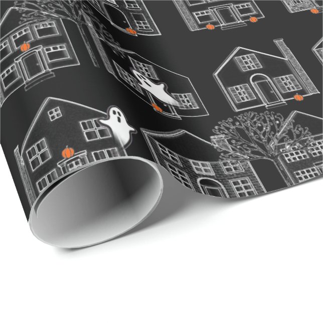 Realtor Halloween Wrapping Paper (Roll Corner)