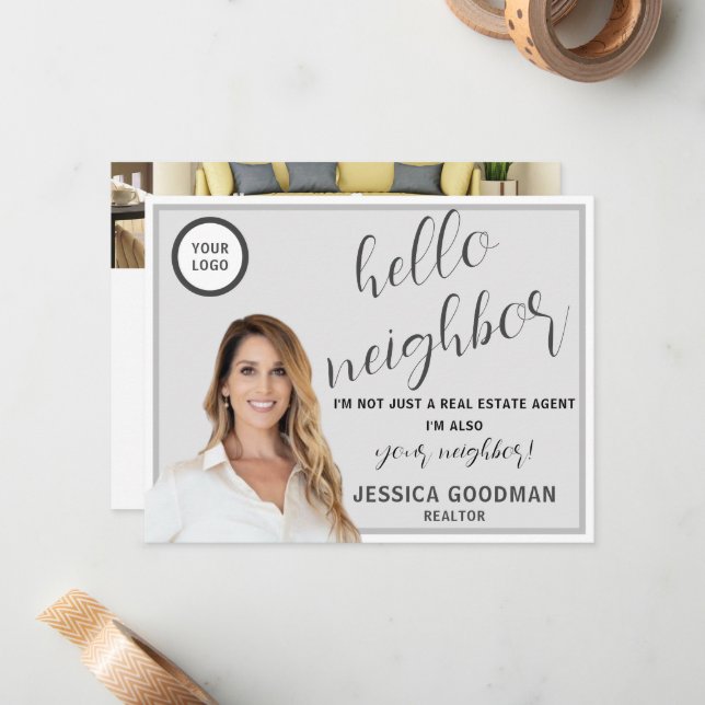 Realtor Hello Neighbor Postcard (Front/Back In Situ)