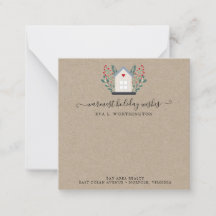 Realtor Home Holiday Winter Greenery Logo