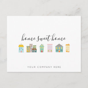 Realtor Home Sweet Home Promotional  Postcard