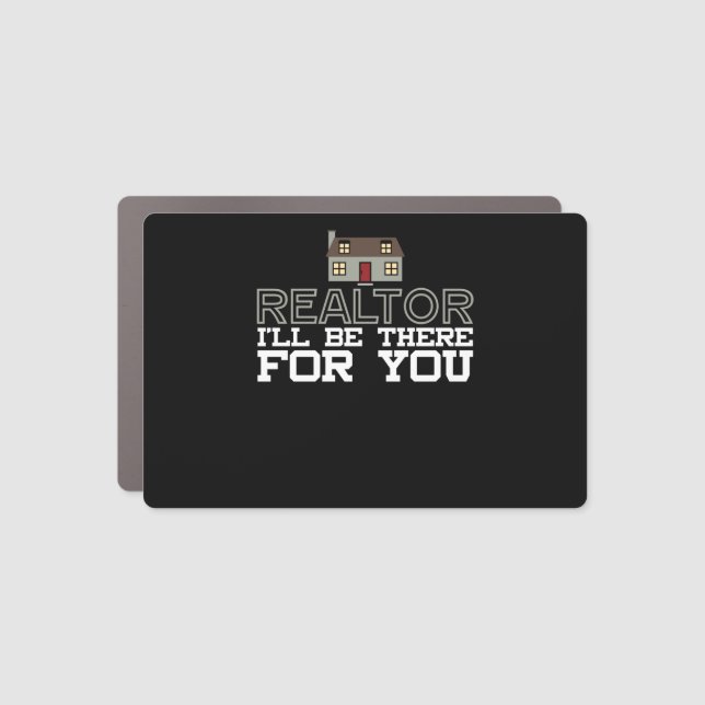 Realtor House Real Estate Agent Home Mansion Car Magnet (Front)
