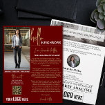 Realtor Introduction Real Estate Farming Letter Flyer<br><div class="desc">The Realtor Introduction Real Estate Farming Letter Flyer in a rich dark red and gold color scheme, meticulously designed to exude elegance and professionalism. This flyer is crafted to introduce you effectively to your community, blending the warmth of a personalized "Hello Neighbor" letter with the sophistication required for impactful real...</div>