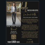 Realtor Introduction Real Estate Farming Letter Flyer<br><div class="desc">The Realtor Introduction Real Estate Farming Letter Flyer, a sophisticated and personalized marketing tool designed to make a lasting impression in your local real estate market. This flyer combines the warmth of a "Hello Neighbor" letter with the professionalism of a real estate introduction, perfect for new agents looking to establish...</div>