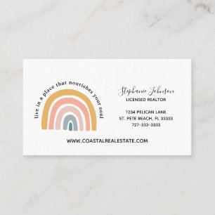 Realtor Live in a Place That Nourishes Your Soul Business Card