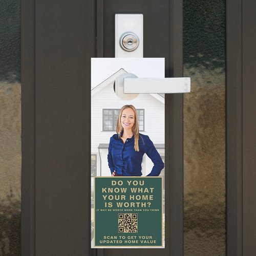 Realtor Marketing QR Code Custom Real Estate CMA Door Hanger