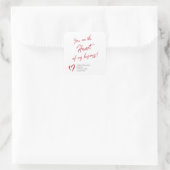Realtor Marketing Valentine's Day Marketing Square Sticker (Bag)