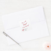 Realtor Marketing Valentine's Day Marketing Square Sticker (Envelope)