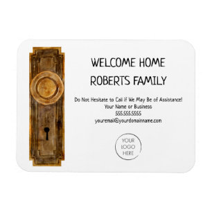 Realtor Marketing Welcome Home Housewarming Magnet