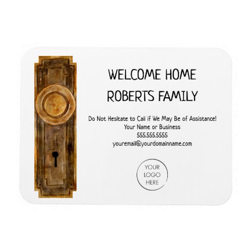 Realtor Marketing Welcome Home Housewarming Magnet