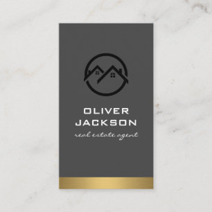 Realtor  Metallic Trim Business Card