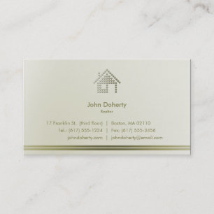 Realtor Modern Home Business Card