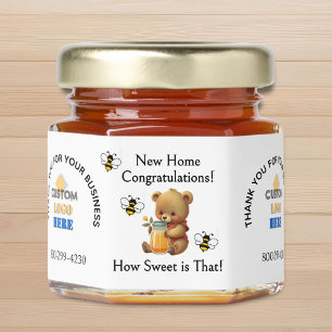 Realtor Mortgage Broker New Home Thank You Honey Jar Favors