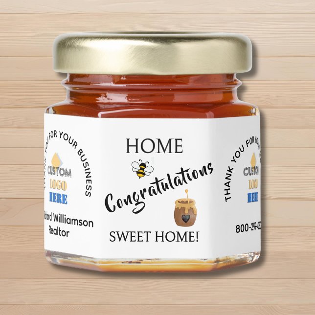 Realtor Mortgage BrokerNew Home Thank You  Honey Jar Favors (Creator Uploaded)