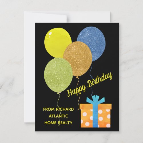 Realtor Mortgage Happy Birthday Custom Card