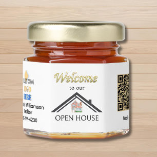 Realtor Mortgage Open House Honey Jar Favors