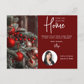 Realtor "No Place Like Home" Holiday Postcard