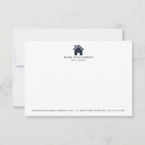 Realtor Note Card Real Estate Thank You Card