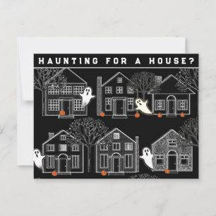 Realtor October Halloween Postcard