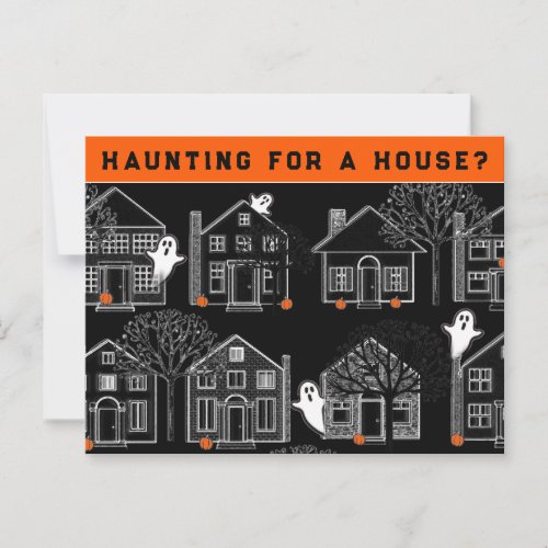 Realtor October Halloween Postcard