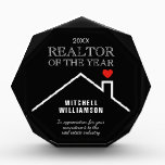 Realtor of the Year Large Acrylic Award<br><div class="desc">Large size custom acrylic block is fully customizable and can be used for recognition,  appreciation,  retirement,  service award for real estate office,  realtor,  broker,  agent,  you name it. Background color can be changed. MATCHING items in our store.</div>