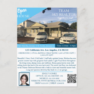 Realtor Open House Post Card