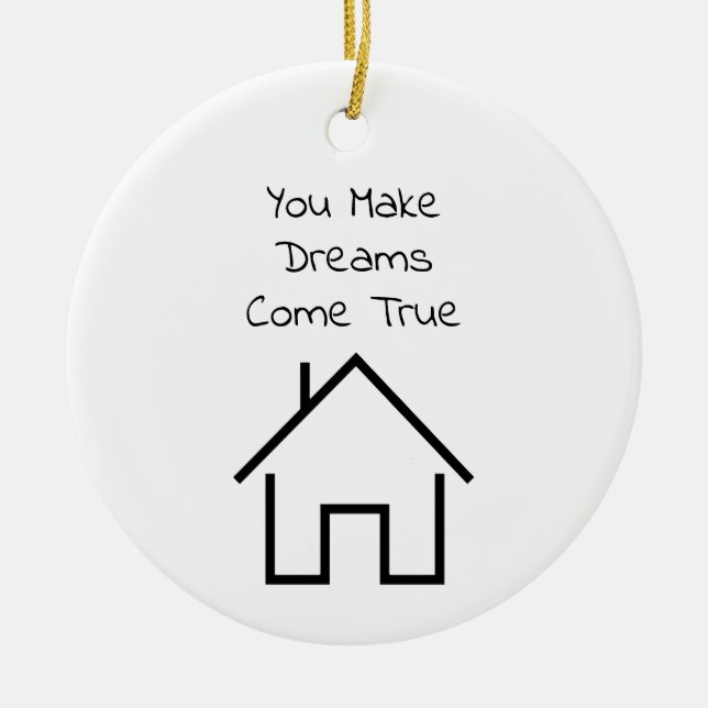 Realtor Ornament Thank You Gift Personalized (Front)