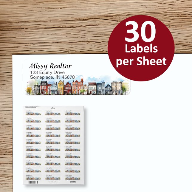 Realtor Personalized Return Address Label (Creator Uploaded)