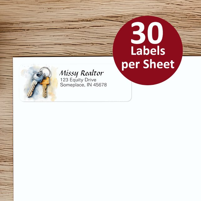 Realtor Personalized Return Address Label (Creator Uploaded)