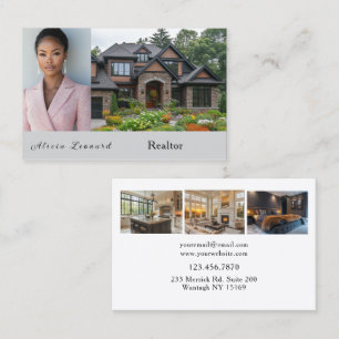 Realtor Photo Brick House Kitchen Bedroom   Business Card