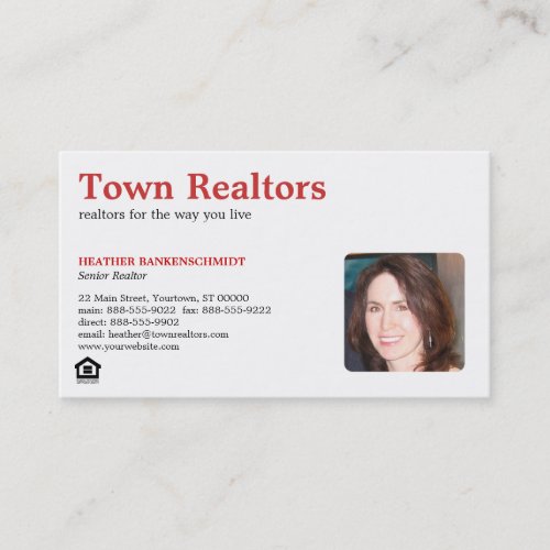 Realtor Photo Business Card