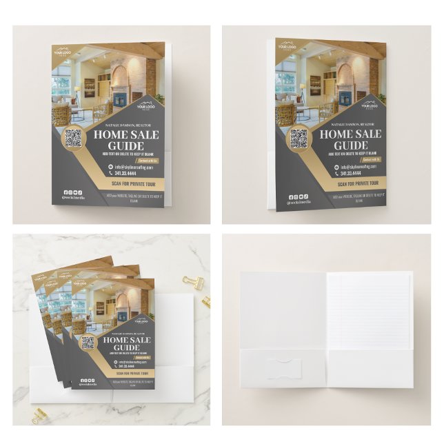 Realtor Photo Business Logo Presentation Folder (Realtor Photo Business Logo Presentation Folder real estat roofing with picture photo elegant modern)