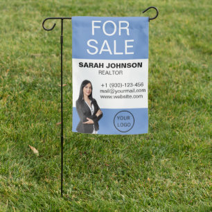Realtor Photo For Sale Outdoor Template Garden Flag