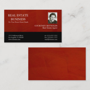Realtor Photo Professional Plaster Business Card